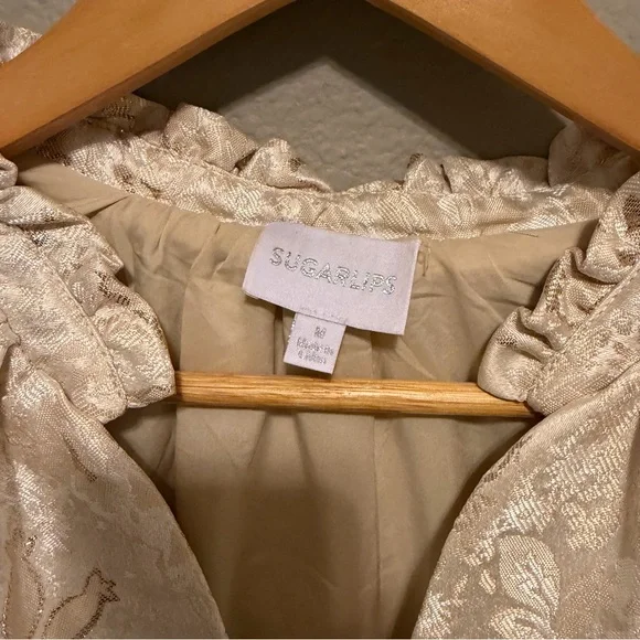 Sugarlips Ivory Puff Sleeve Mini Dress - Picture 6 of 10